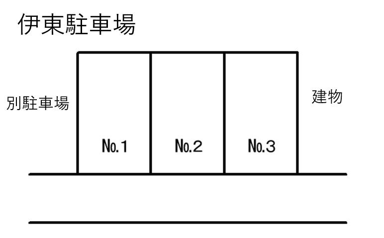 伊東駐車場の駐車配置図