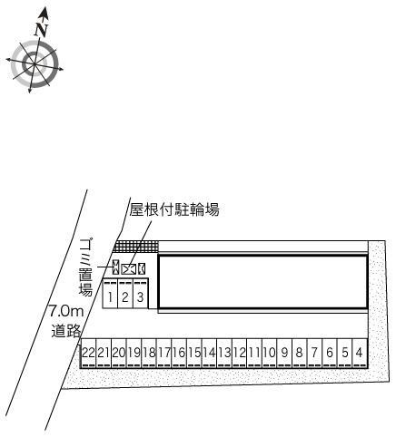 西滝(43059)の駐車配置図