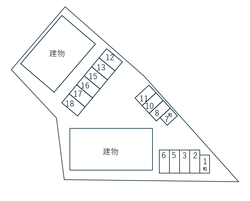 Ｐｏｍｉｄｏｒ　Ａの駐車配置図