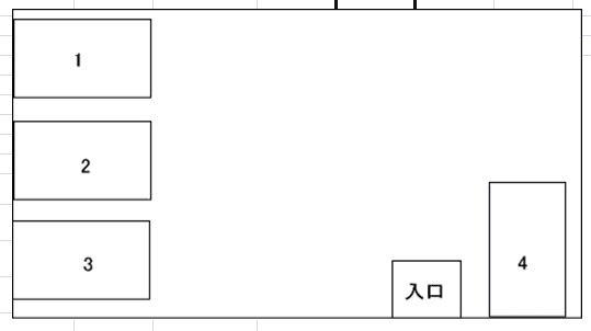ハイム43の駐車配置図