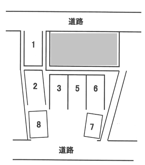 （万代5丁目）後藤駐車場の駐車配置図