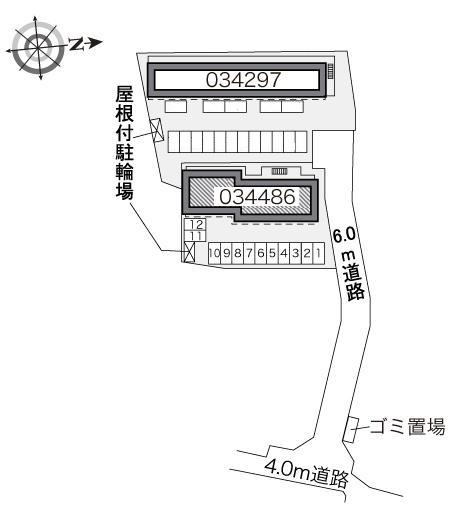 スペィシア(34486)の駐車配置図