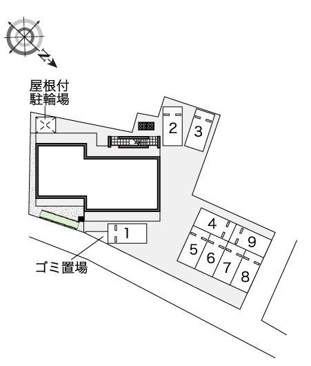 三原(43815)の駐車配置図