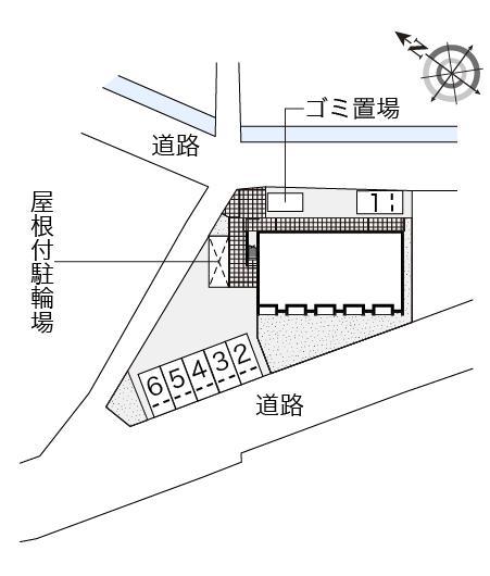 オチュールⅡ(55050)の駐車配置図