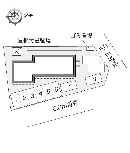 ヴィラ　シャルマン(28887)の駐車配置図