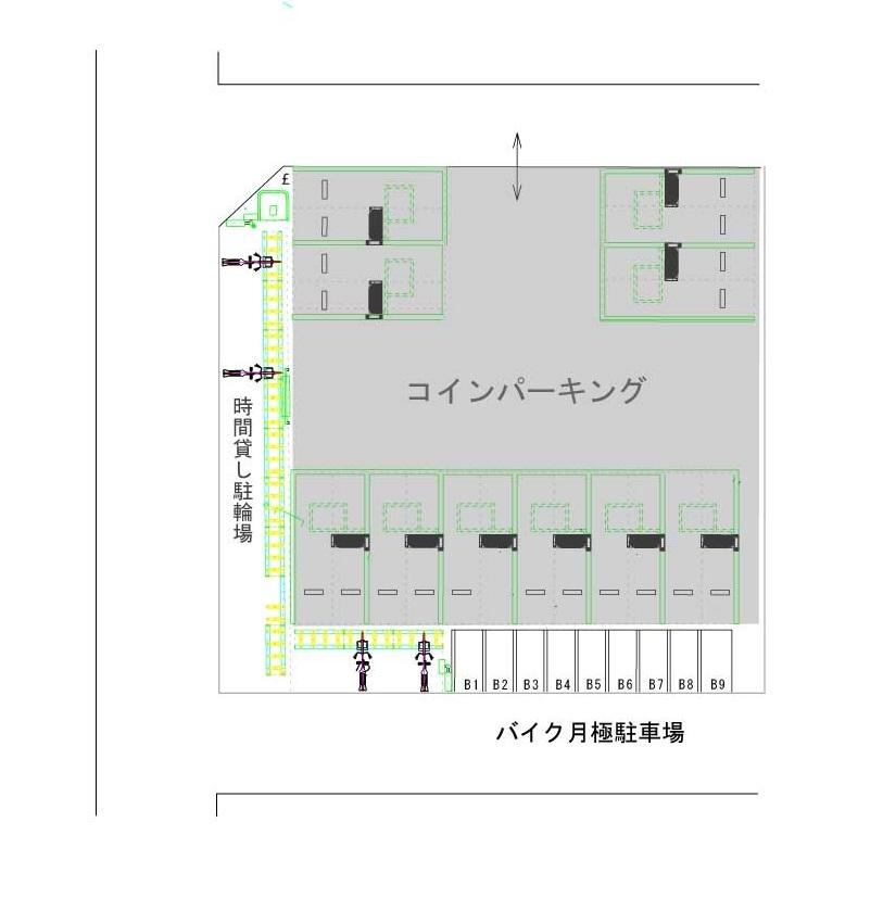 TERIOS CYCLE STATION17 ふじみ野西№2の駐車配置図
