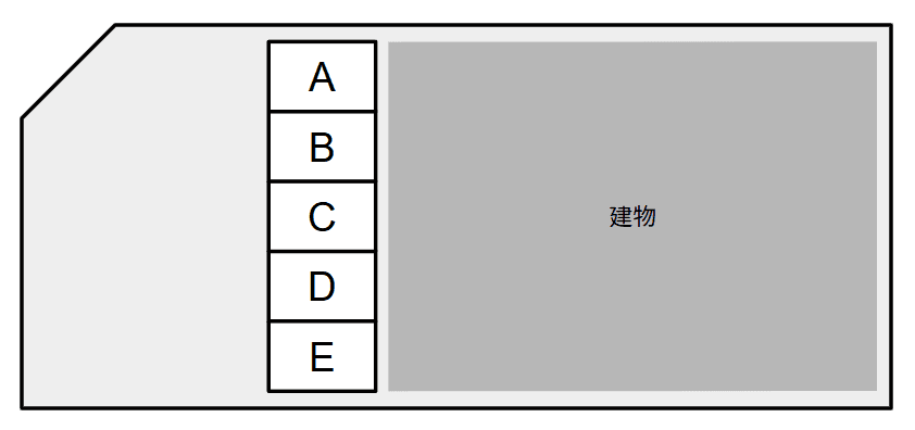 アムール野添第２駐車場の駐車配置図