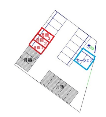 中浦和駅前第１の駐車配置図