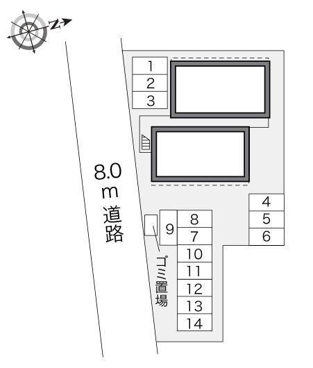 シューペリア(21202)の駐車配置図