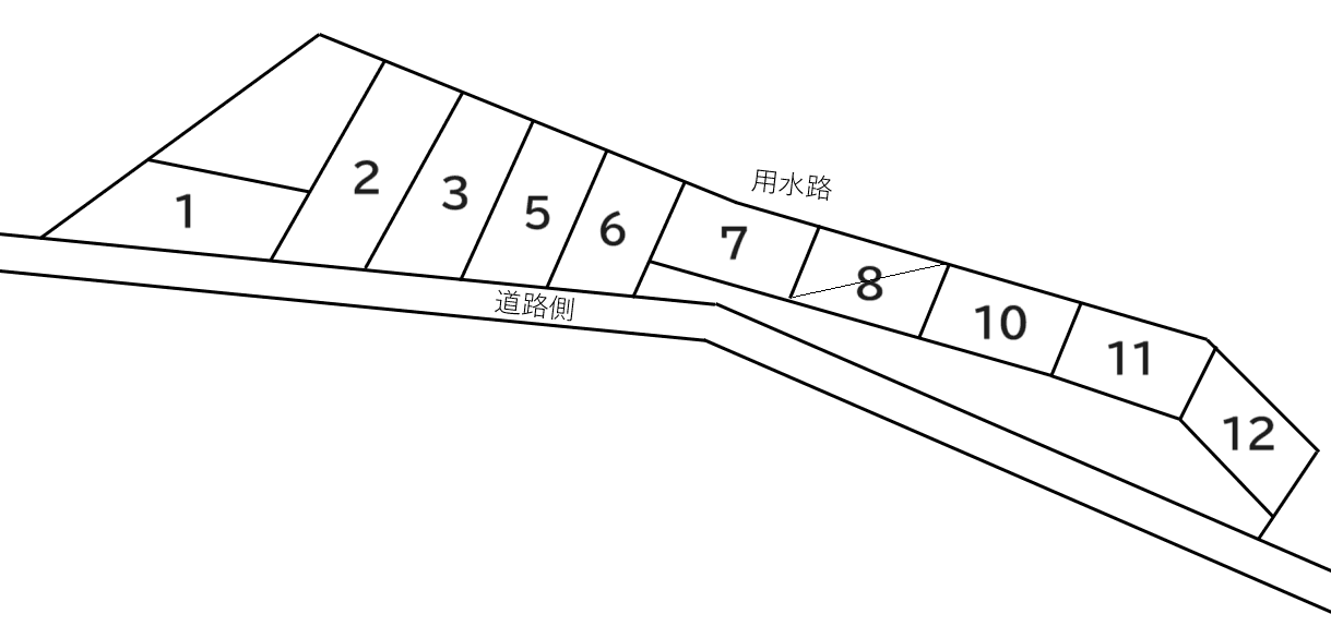 緑町3丁目駐車場の駐車配置図