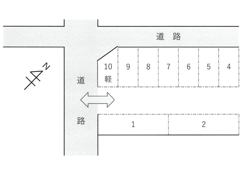 天神町パーキングの駐車配置図