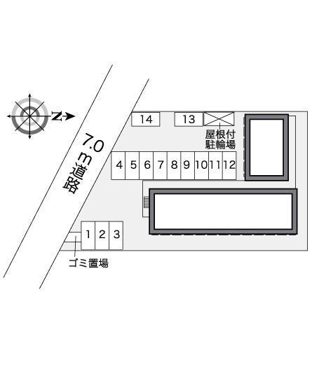 ＶＥＮＴＶＥＲＴ(26290)の駐車配置図