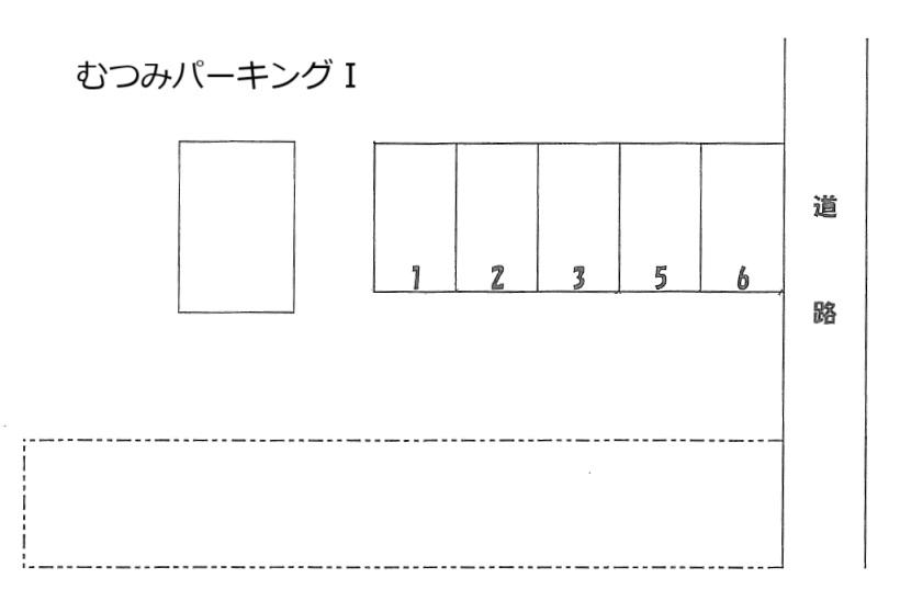 むつみパーキングの駐車配置図