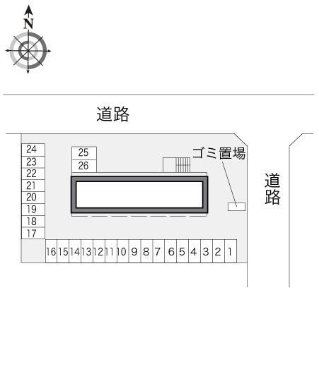 エースⅡ(11471)の駐車配置図