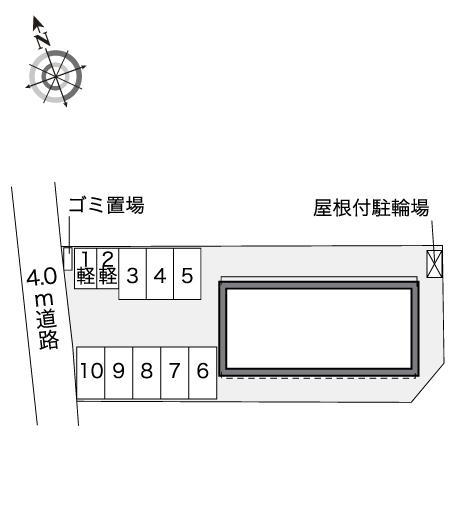 コンフォート　若林(41527)の駐車配置図
