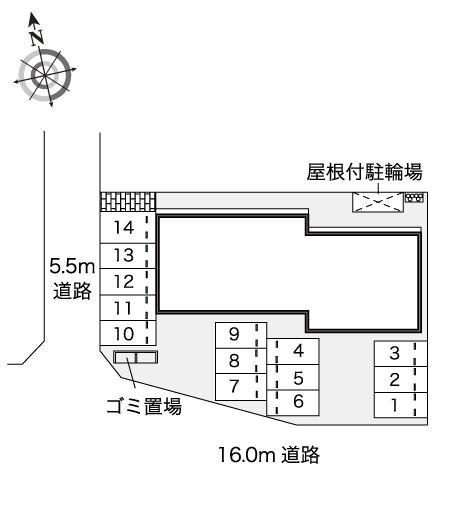 シャルマン２１(44758)の駐車配置図