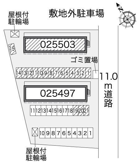 Ｎｅｗ　ＳｏｕｔｈⅡ(25503)の駐車配置図