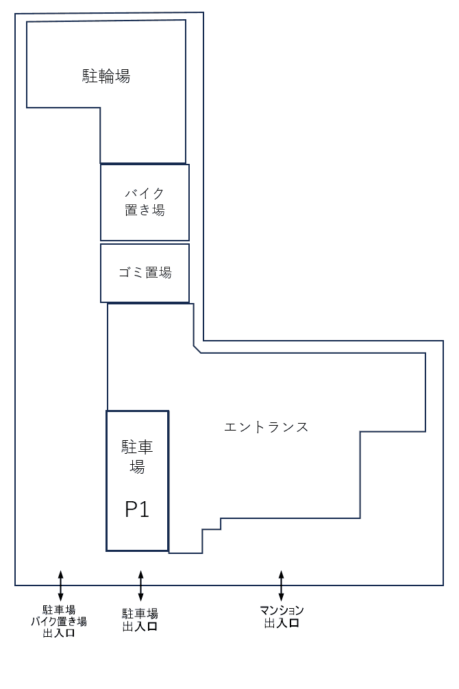 フュージョナル両国ＱＵＡＴＴＲＯの駐車配置図