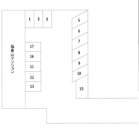 福寿山マンションの駐車配置図