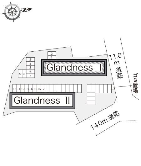Ｇｌａｄｎｅｓｓ　Ⅰ(22172)の駐車配置図