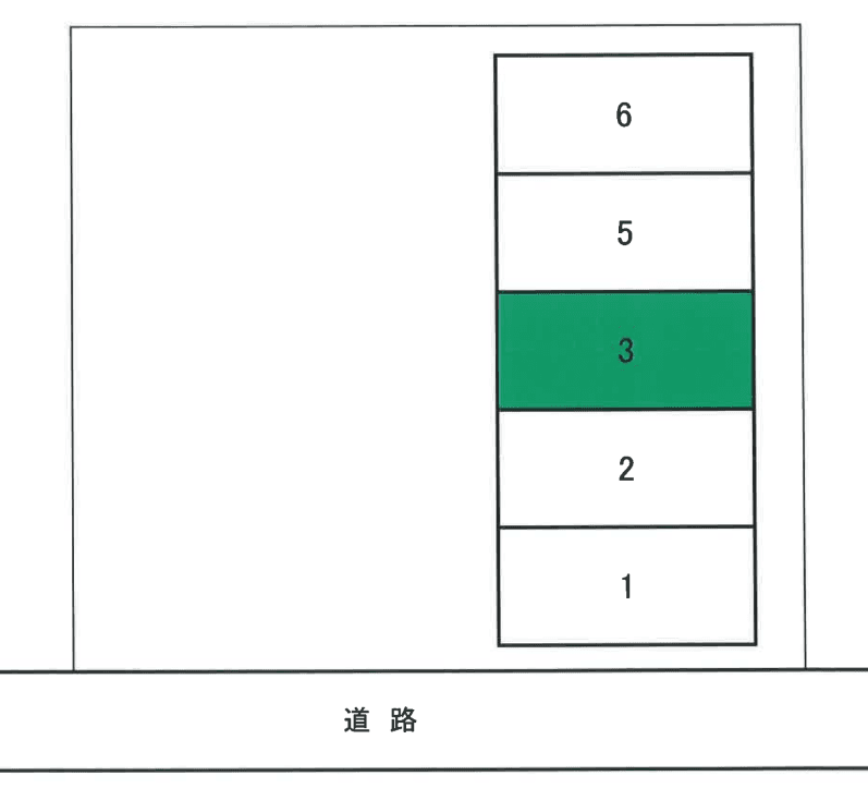 青木駐車場の駐車配置図