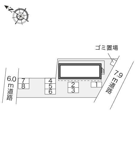 ガーデン(21870)の駐車配置図