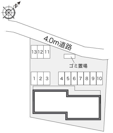 遊(22532)の駐車配置図