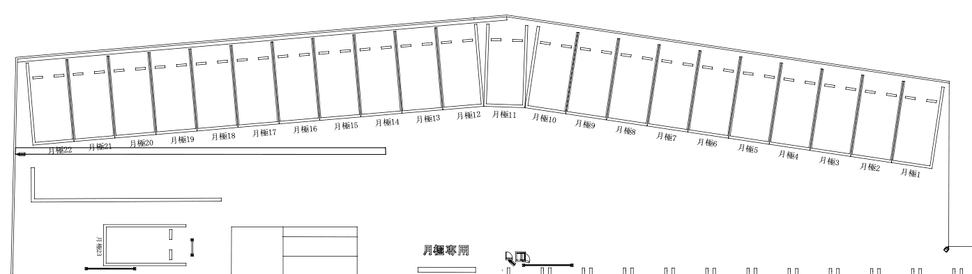 小豆沢２丁目第６の駐車配置図
