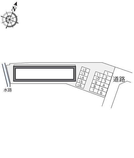 ラ・メール富士(23069)の駐車配置図