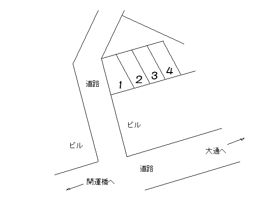横塚月極駐車場の駐車配置図