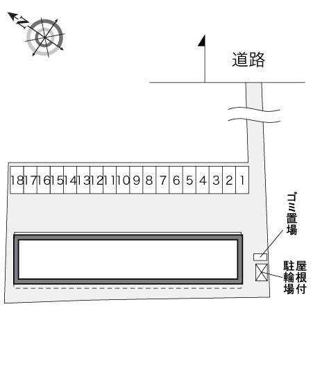 パレスマンションⅤ(31720)の駐車配置図