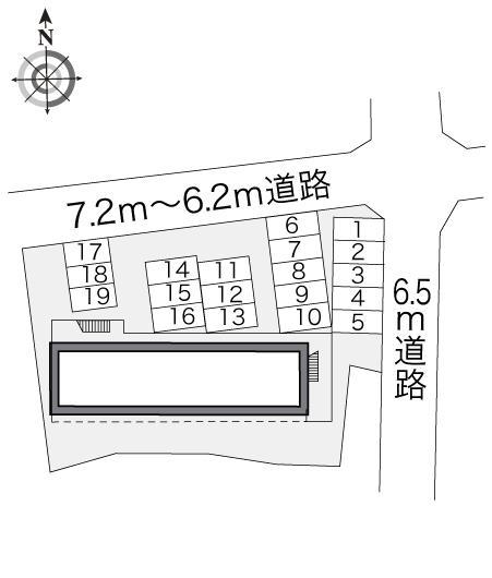 柏谷(11554)の駐車配置図