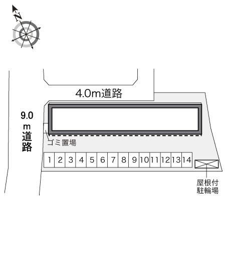 若葉(32750)の駐車配置図