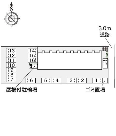 桜場(44297)の駐車配置図
