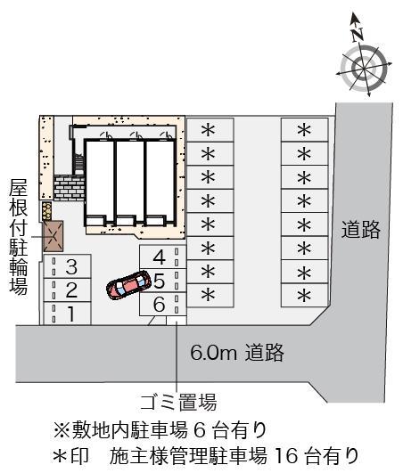 メゾンドファヴール(55095)の駐車配置図