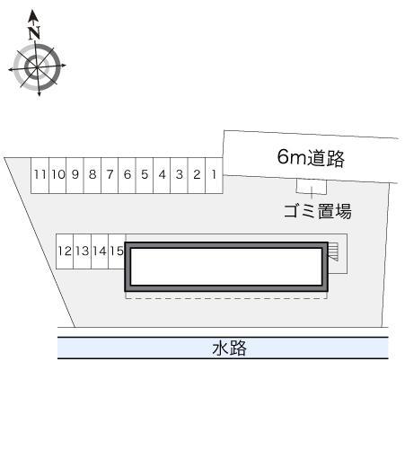 栄(14078)の駐車配置図