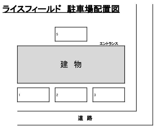 ライスフィールドの駐車配置図