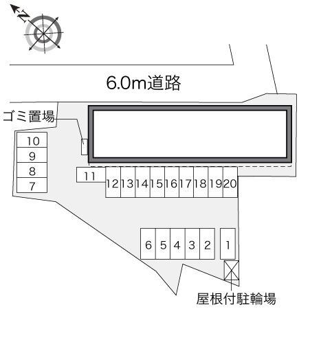 アウリオン(33123)の駐車配置図