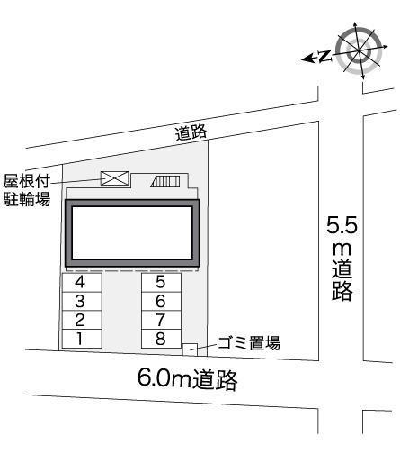 大堀(25799)の駐車配置図
