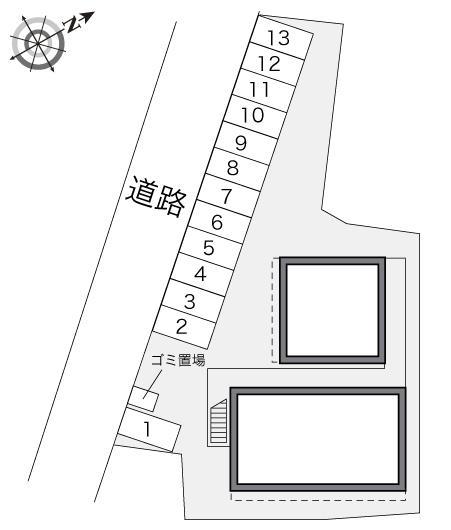 メルベーユ(22414)の駐車配置図