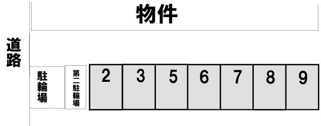 セレスティン駐車場の駐車配置図