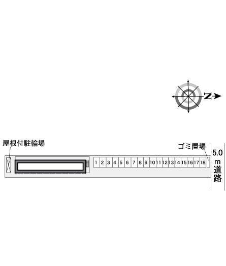 ディアコート乙島(37846)の駐車配置図