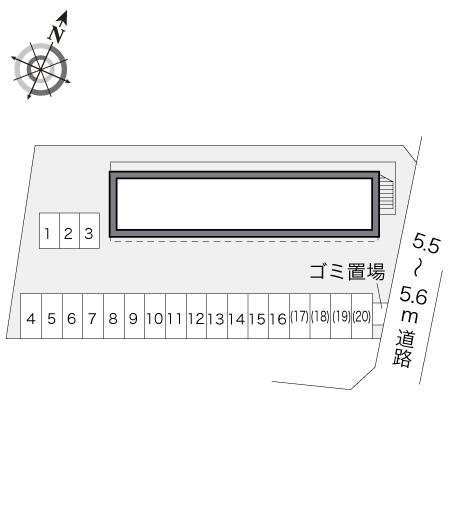 桐ヶ丘(17417)の駐車配置図