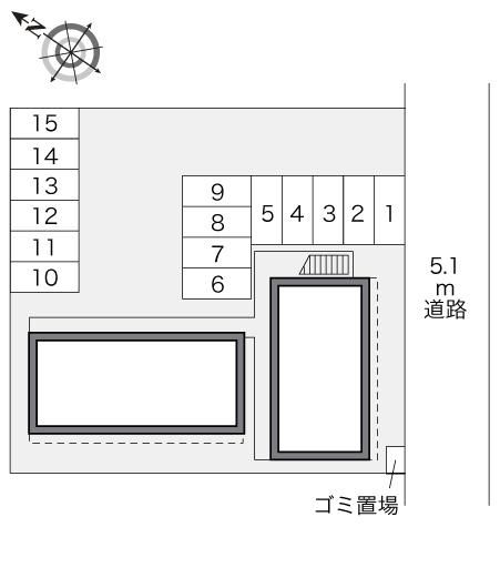 南笹口(22667)の駐車配置図