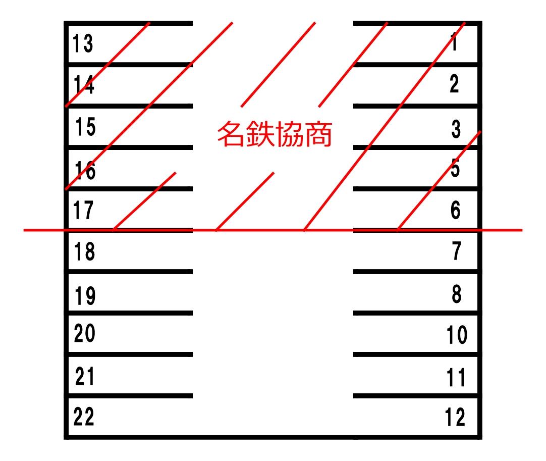 159上脇町駐車場の駐車配置図