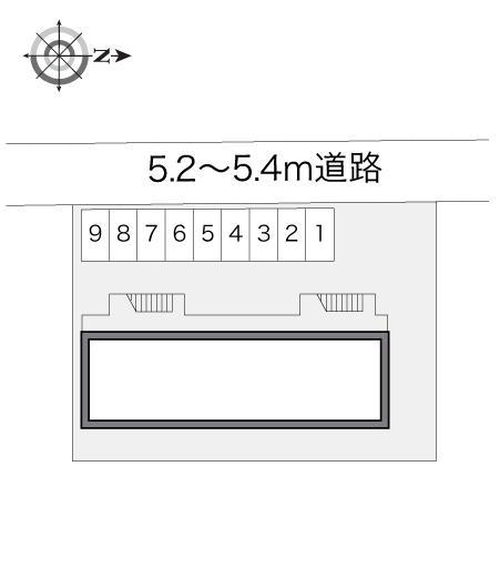 南田園(13961)の駐車配置図