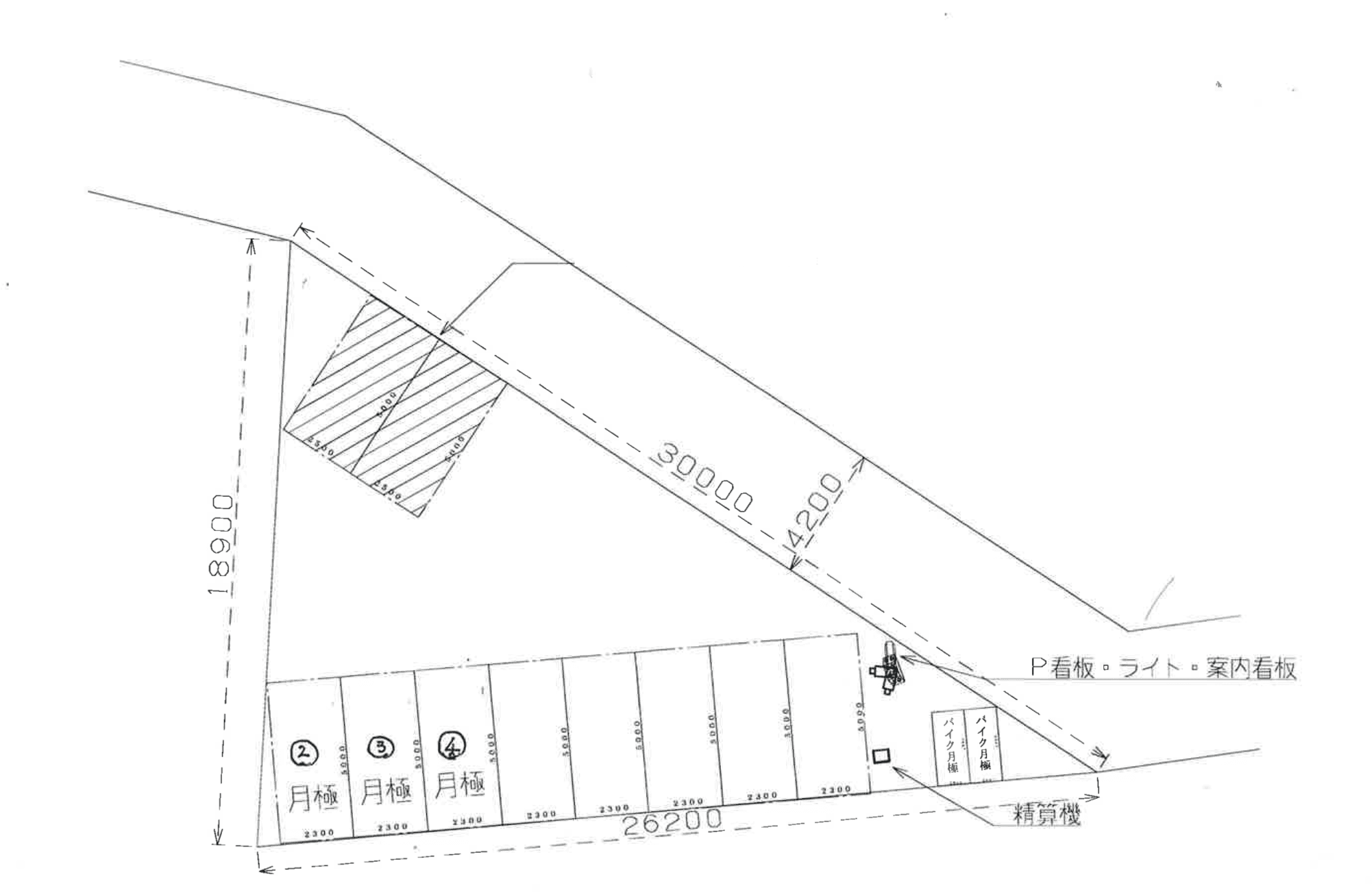 エコロパーク 横浜中山町第1駐車場の駐車配置図