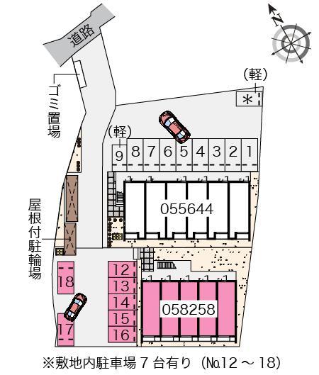 クレイノミソラⅡ(58258)の駐車配置図