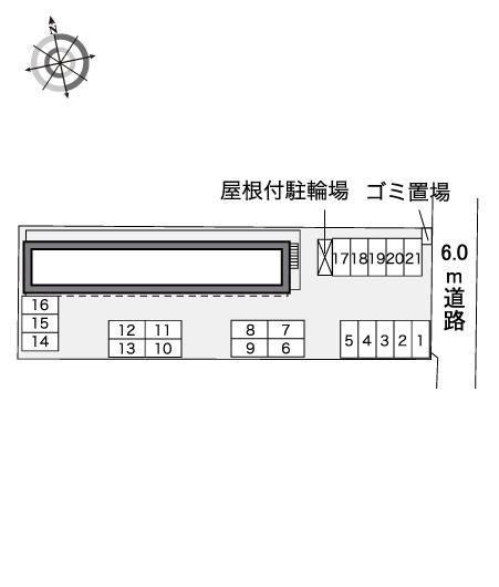 プルメリアⅢ(40115)の駐車配置図