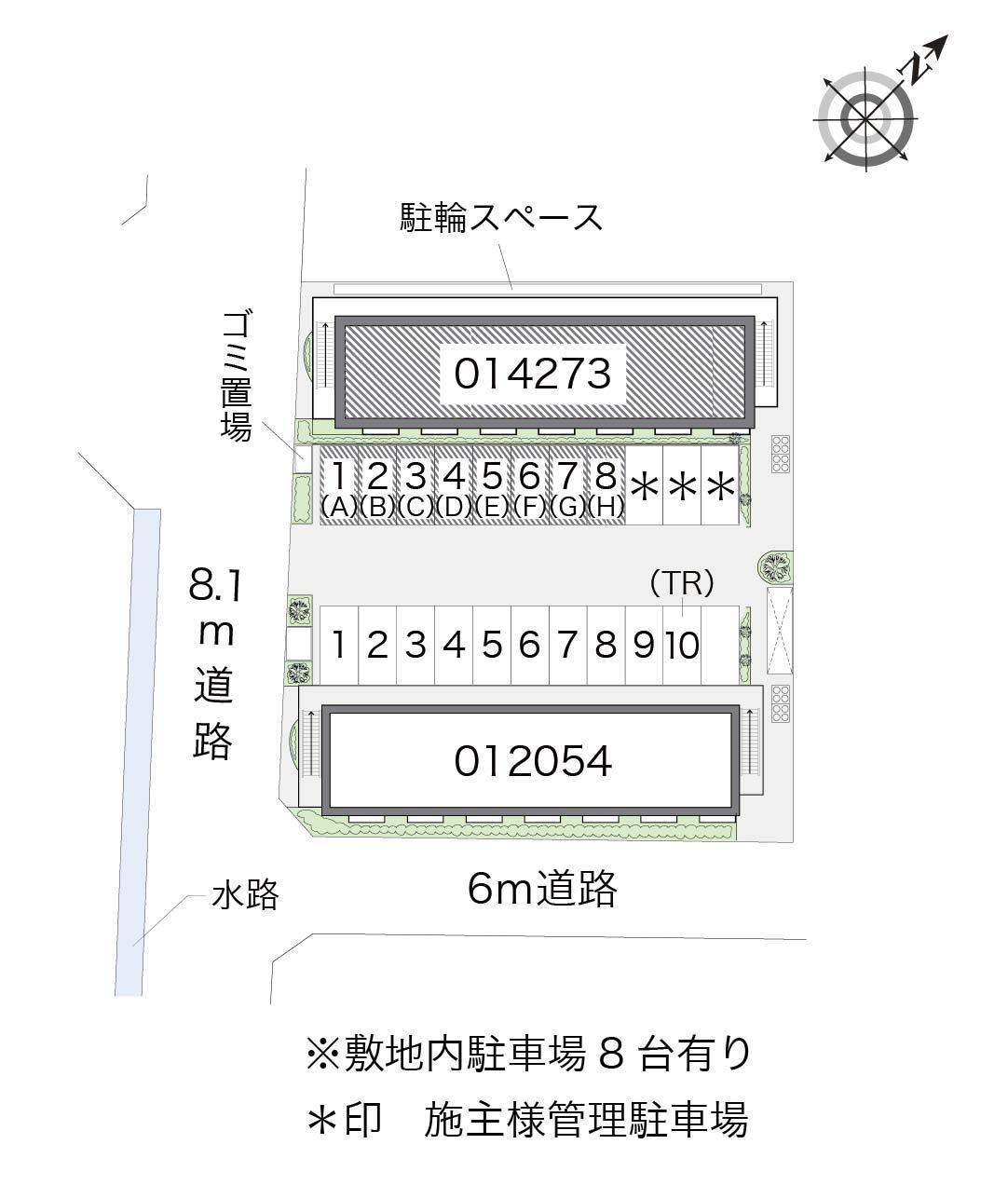 セントラルＫＥＮＪＩ(14273)の駐車配置図